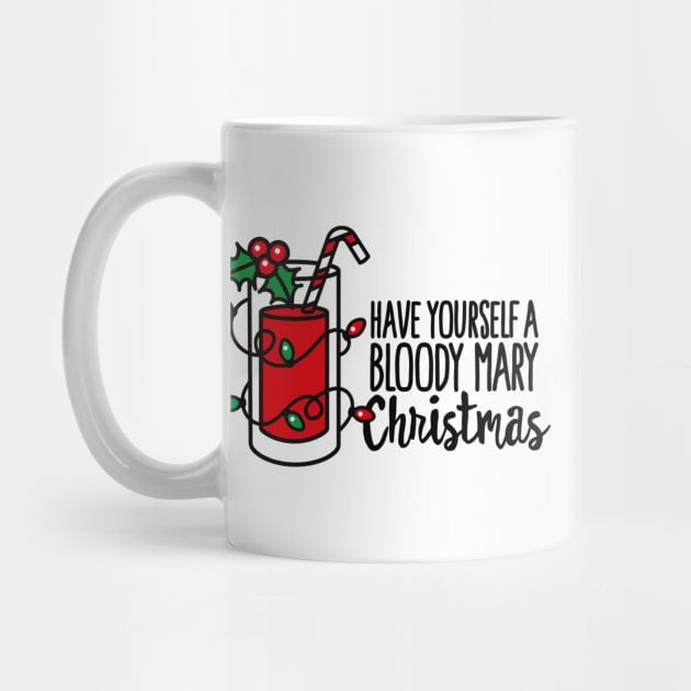 Have yourself a bloody mary Christmas pun gift merry Christmas by LaundryFactory